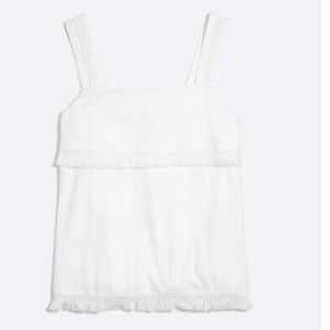 UNOPENED J.CREW Women's Warm Cerise Fringe Tank Top